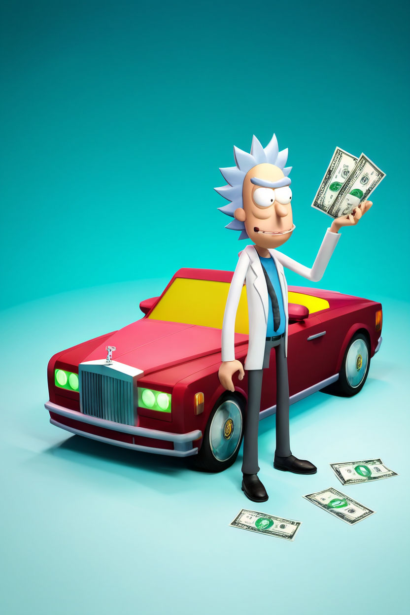 rick and morty 3d gangster