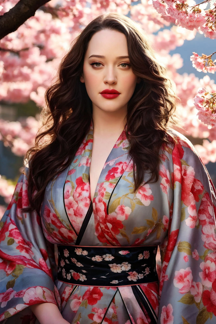 Kat dennings with red bikini on a beach and holding a unbrella