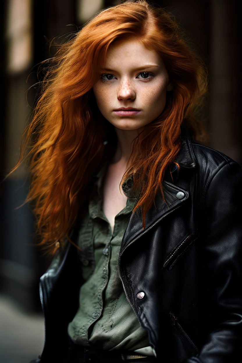 short blonde hair 16 years old Ellie Bamber looklike. orphan 4k realistic.  mistborn