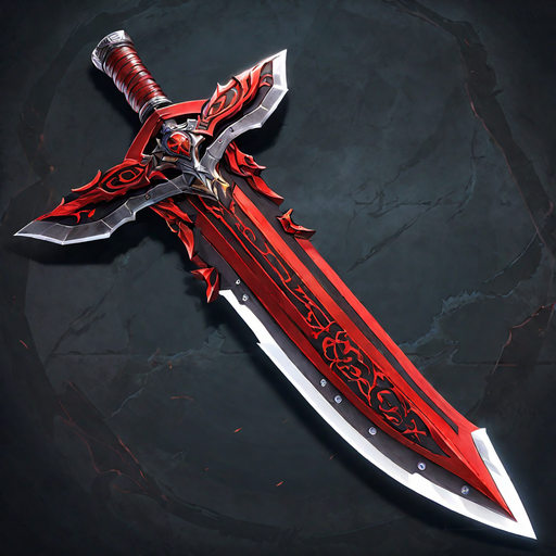 Dual Red Dragon Blades