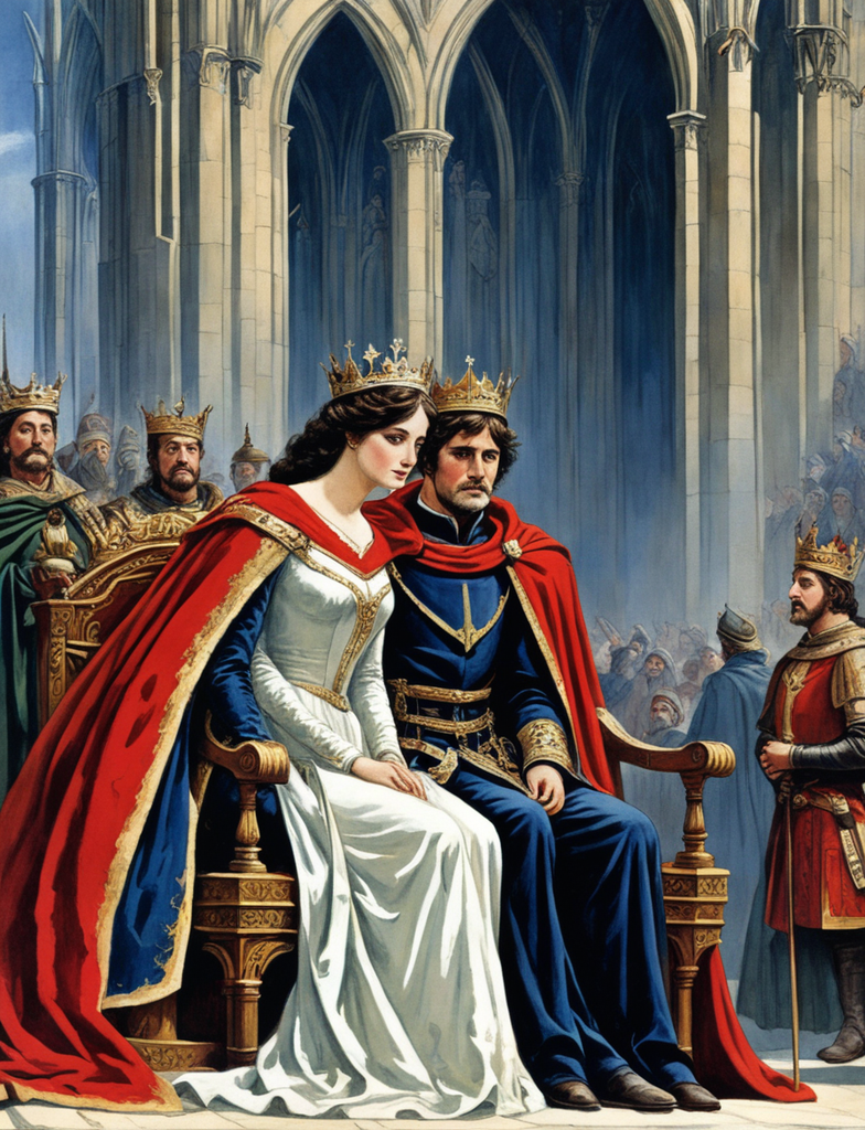 King and queen painting hi-res stock photography and images - Alamy