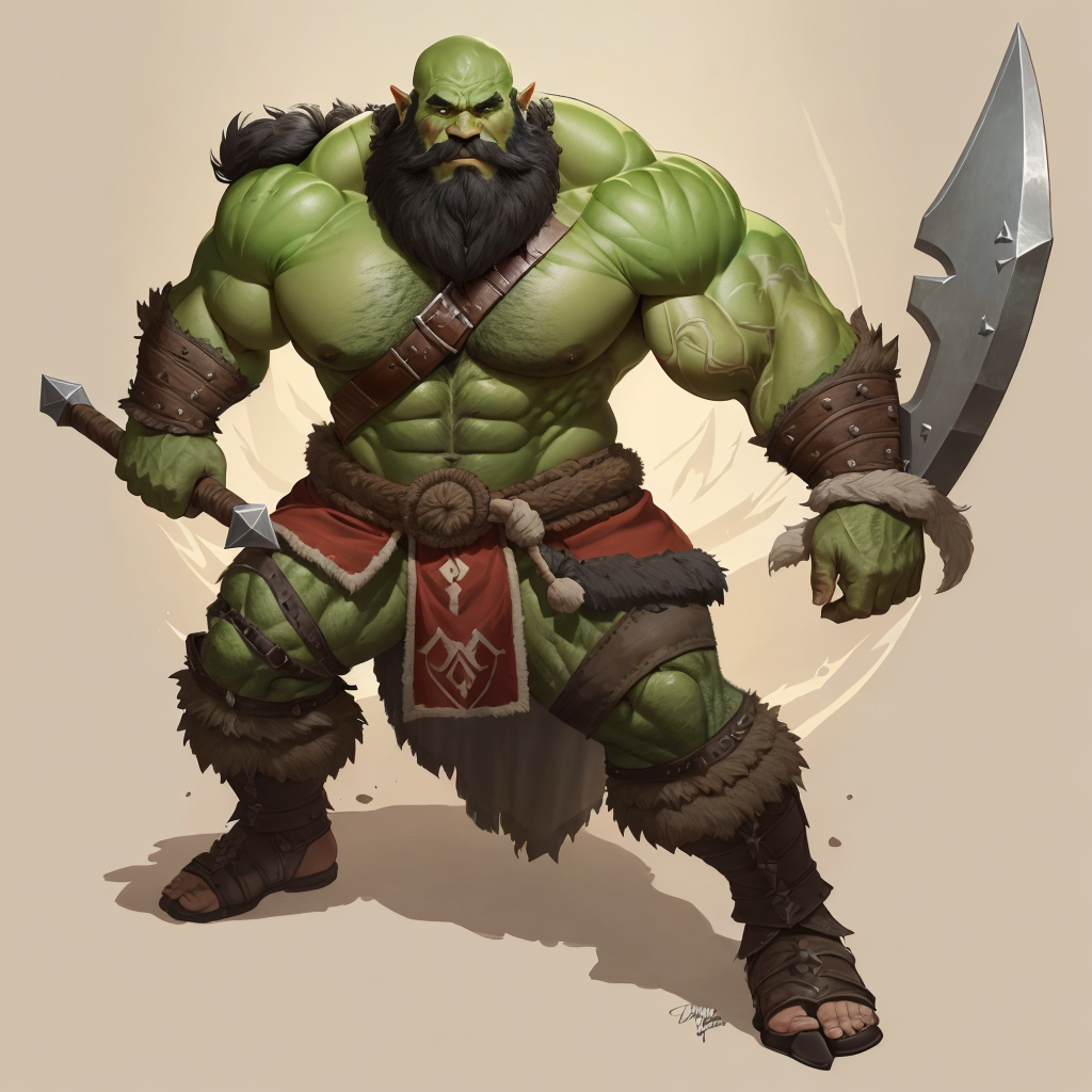 Thick, Ropey Orc Muscle