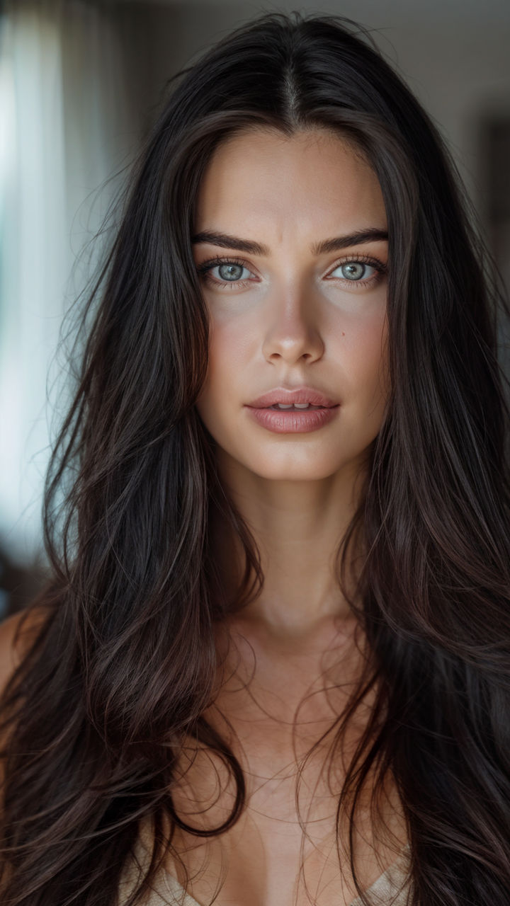 sexy face like Adriana lima