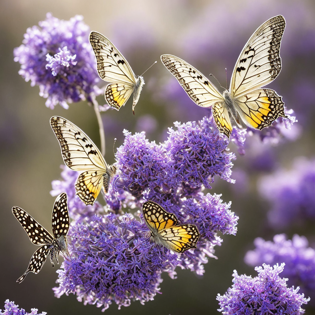 on a branch some caterpillars in a cocoon and a butterfly breaking