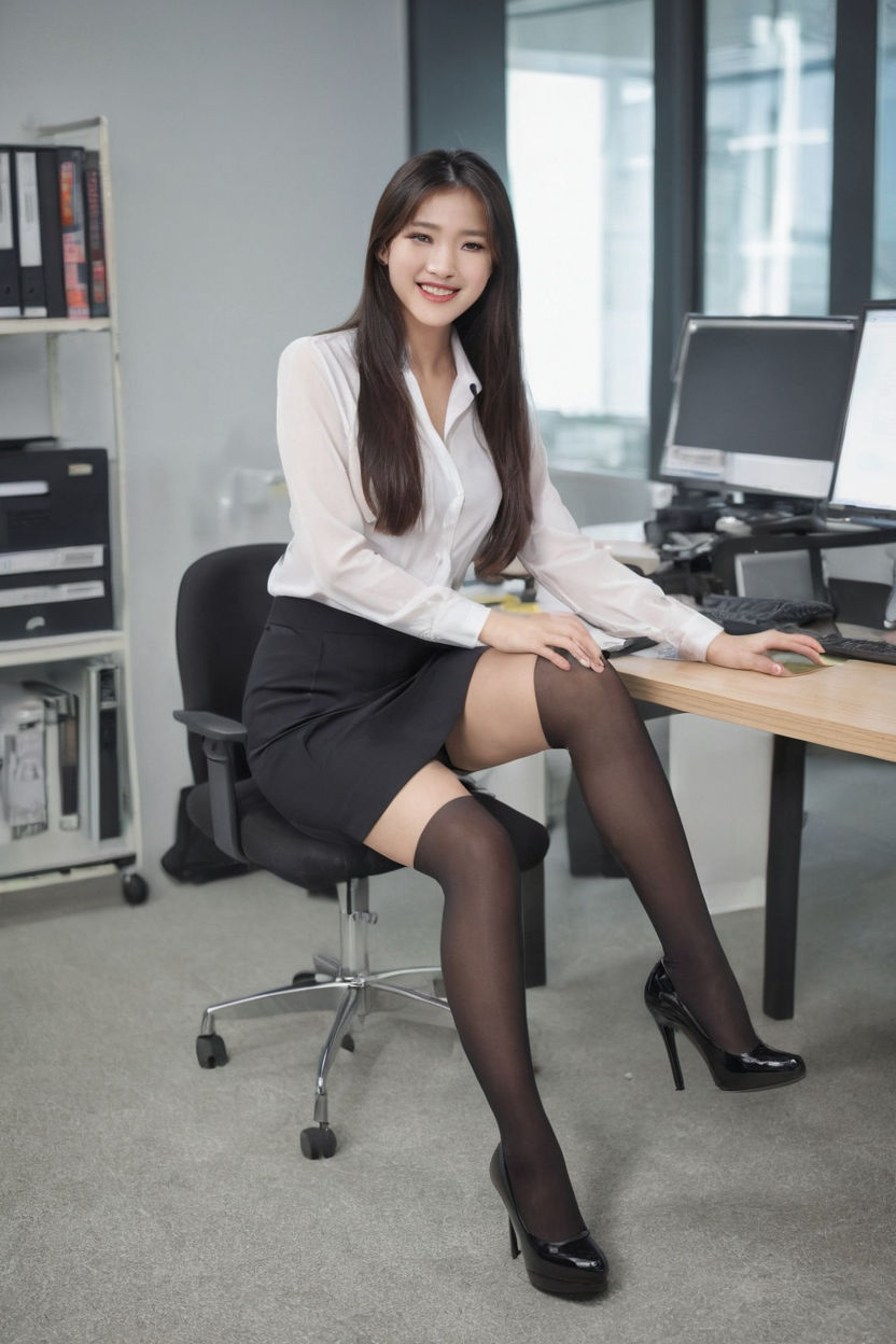 A woman with beautiful legs