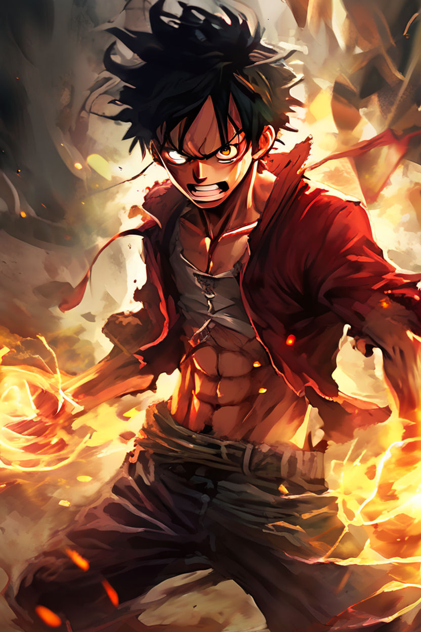 Monkey D. Luffy unleashing Gear 5 by IamRogue - Playground