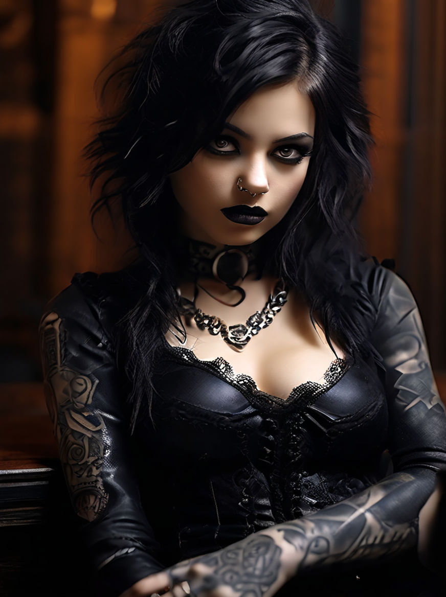 stunning GOTH girl