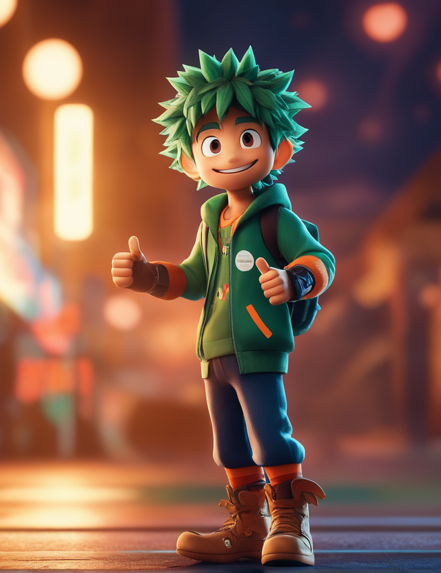 3D Deku Render by Kyrius Constantine - Playground