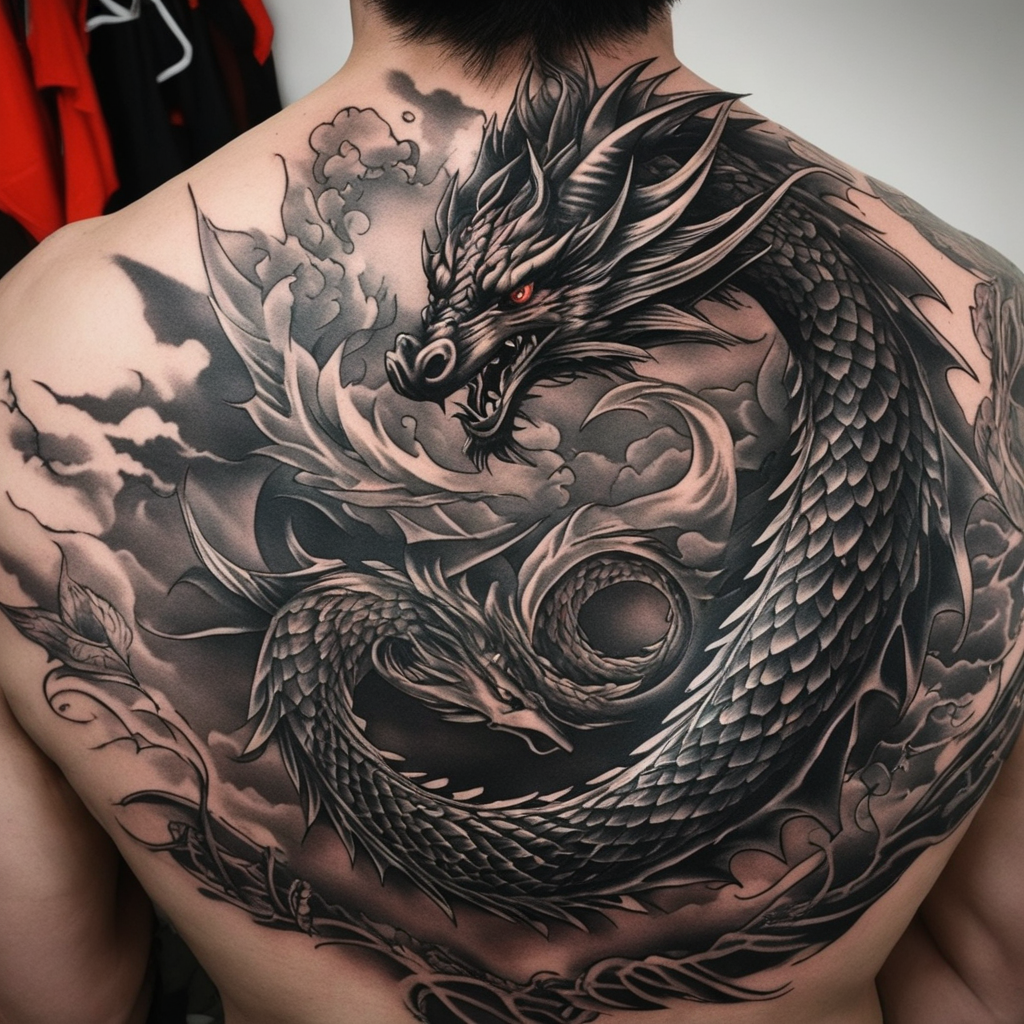 Dragon Chest Tattoo by OctoberLynn on DeviantArt