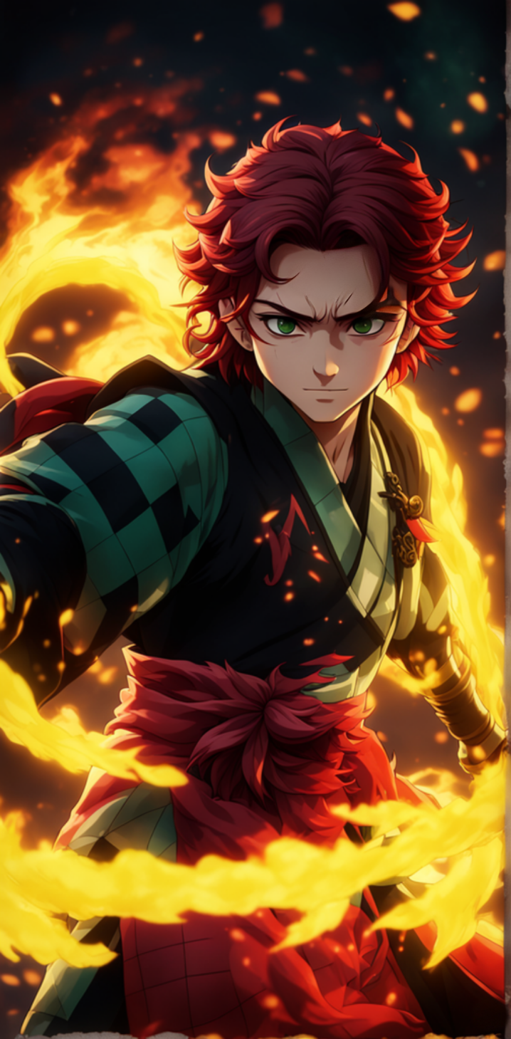 tanjiro kamado (demon slayer) by Vaibhav - Playground