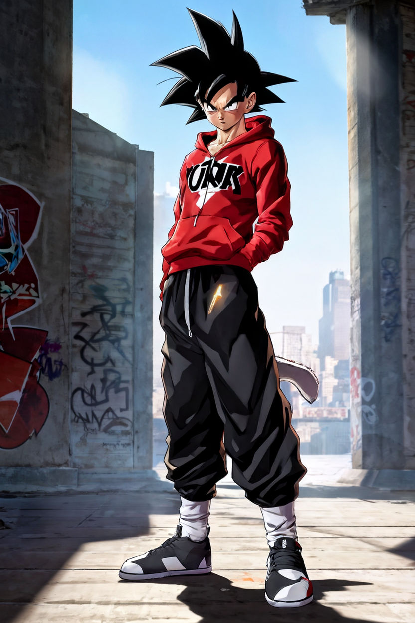 Goku in Supreme clothing