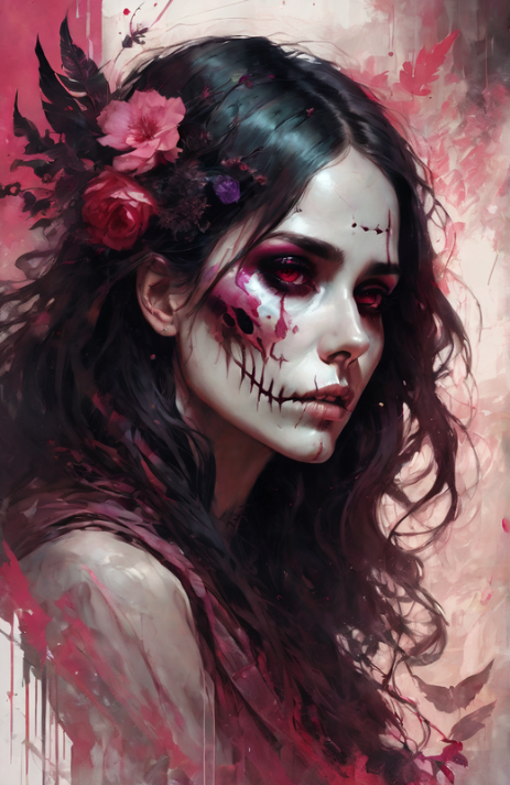 Stage Makeup: Fantasy (skull) by BethanySchatz on DeviantArt