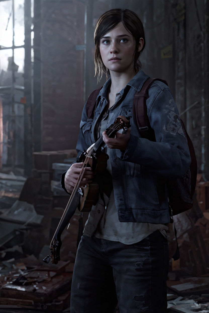 a photograph of Ellie Williams from the last of us part 2