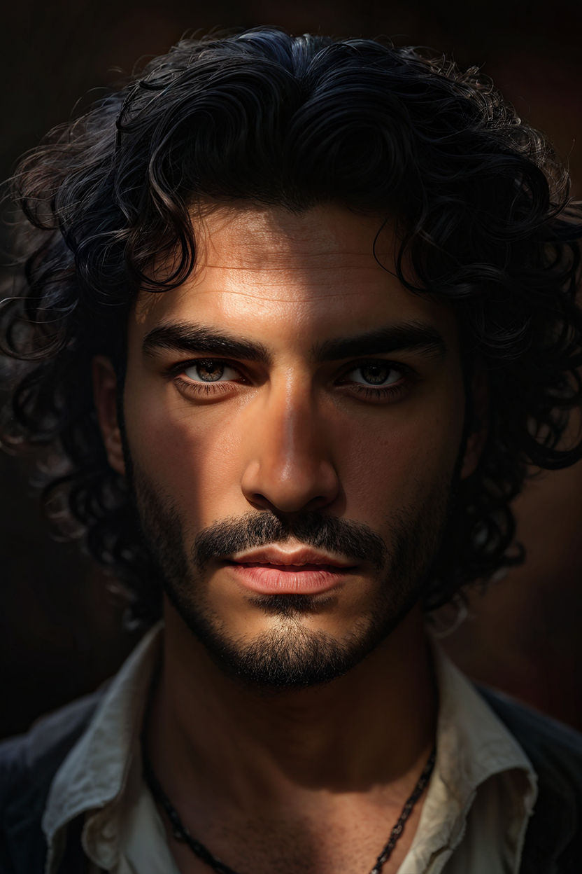 Handsome Egyptian male portrait