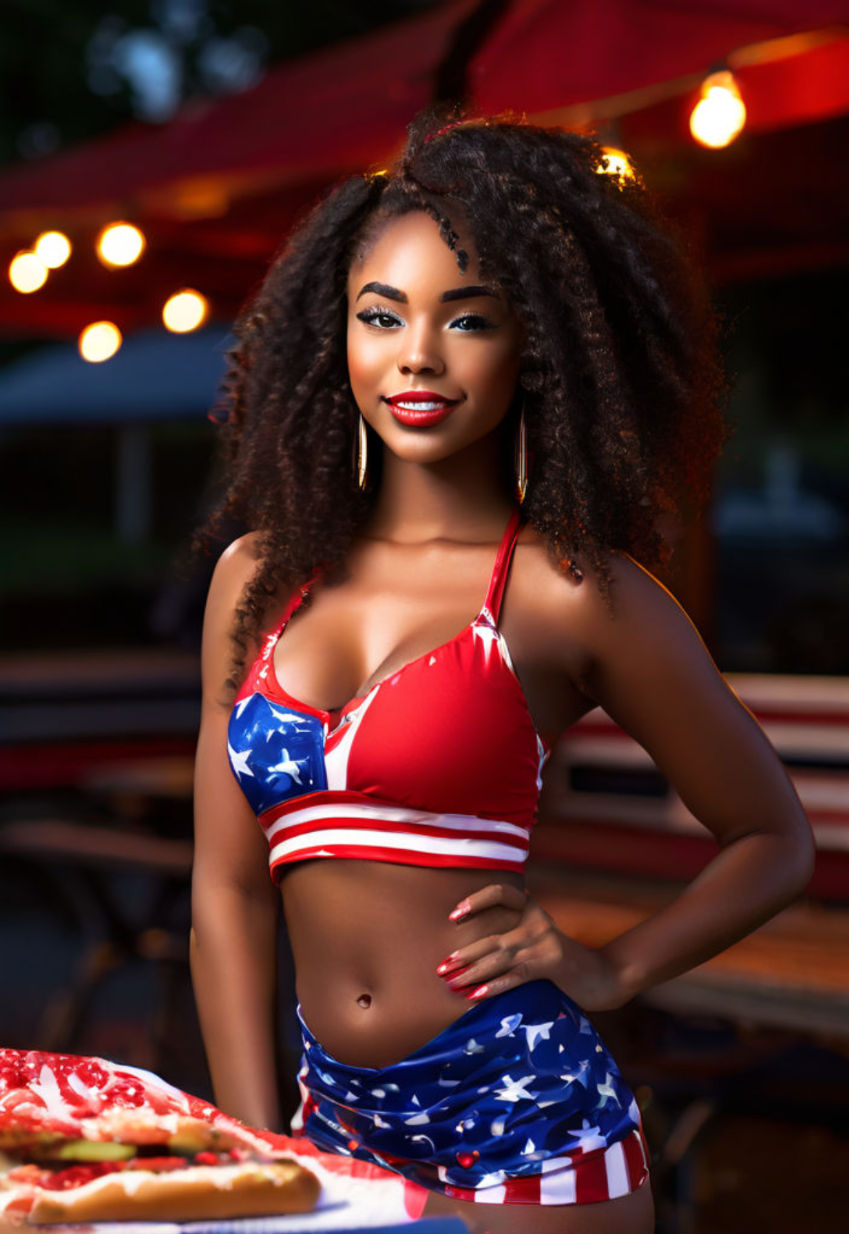 american flag bikini)