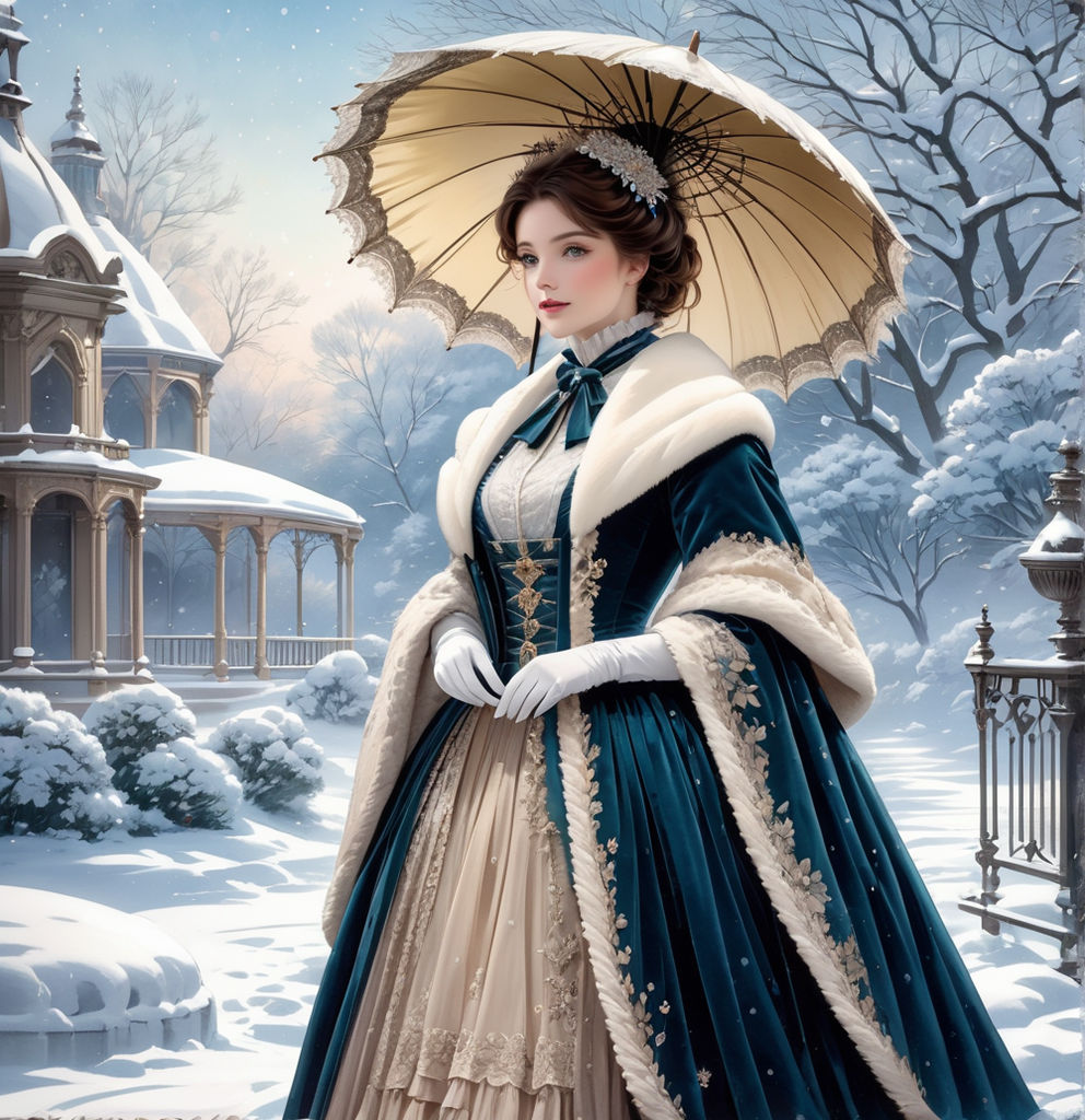 Winter store victorian dress