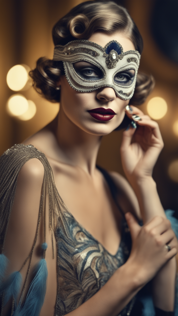 Venetian Masquerade Mask and Tiara Image Prompt - Midjourney Creation –  Socialdraft