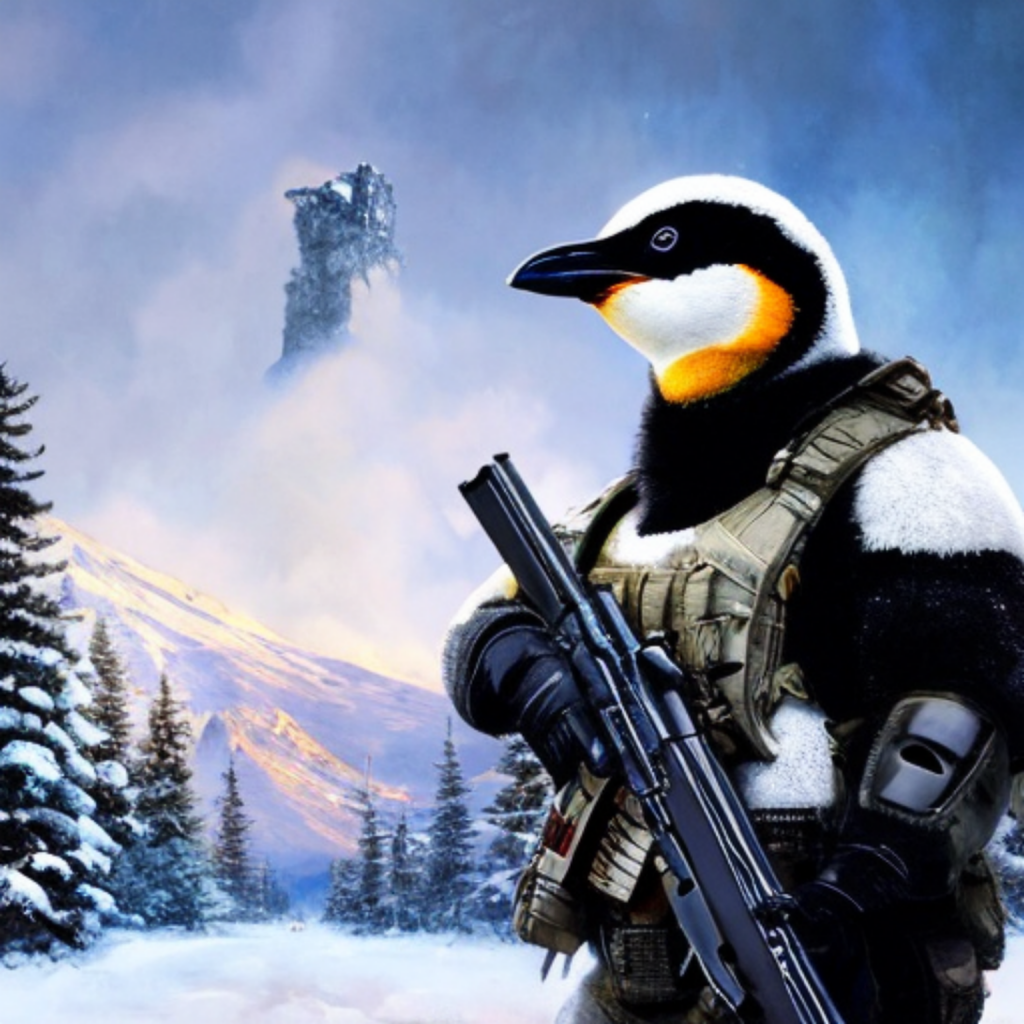 gaming penguin/