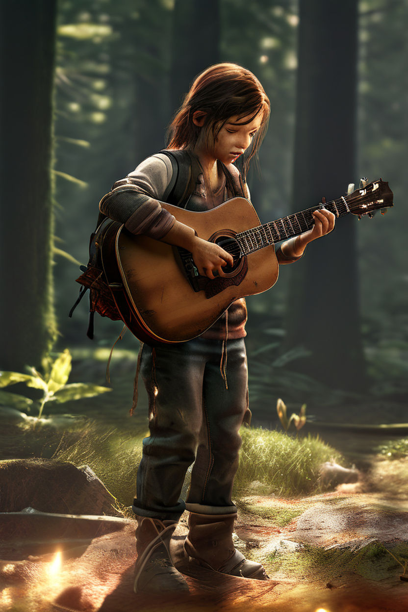 a photograph of Ellie Williams from the last of us part 2