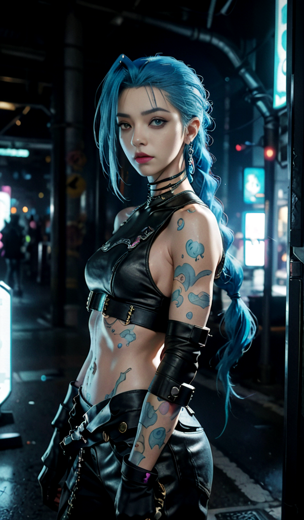 jinx from arcane league of legends - Playground