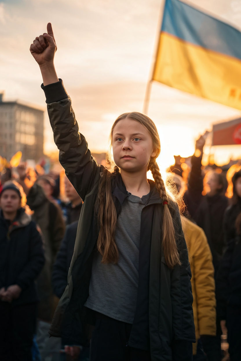 Greta thunberg with a big ass