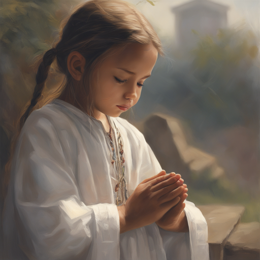 lds child praying painting