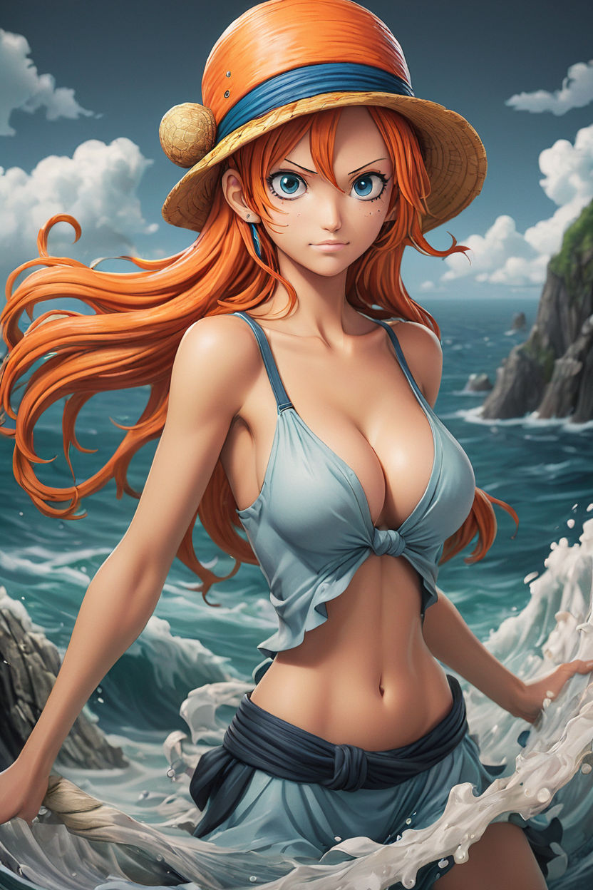 anime sexy busty nami one piece