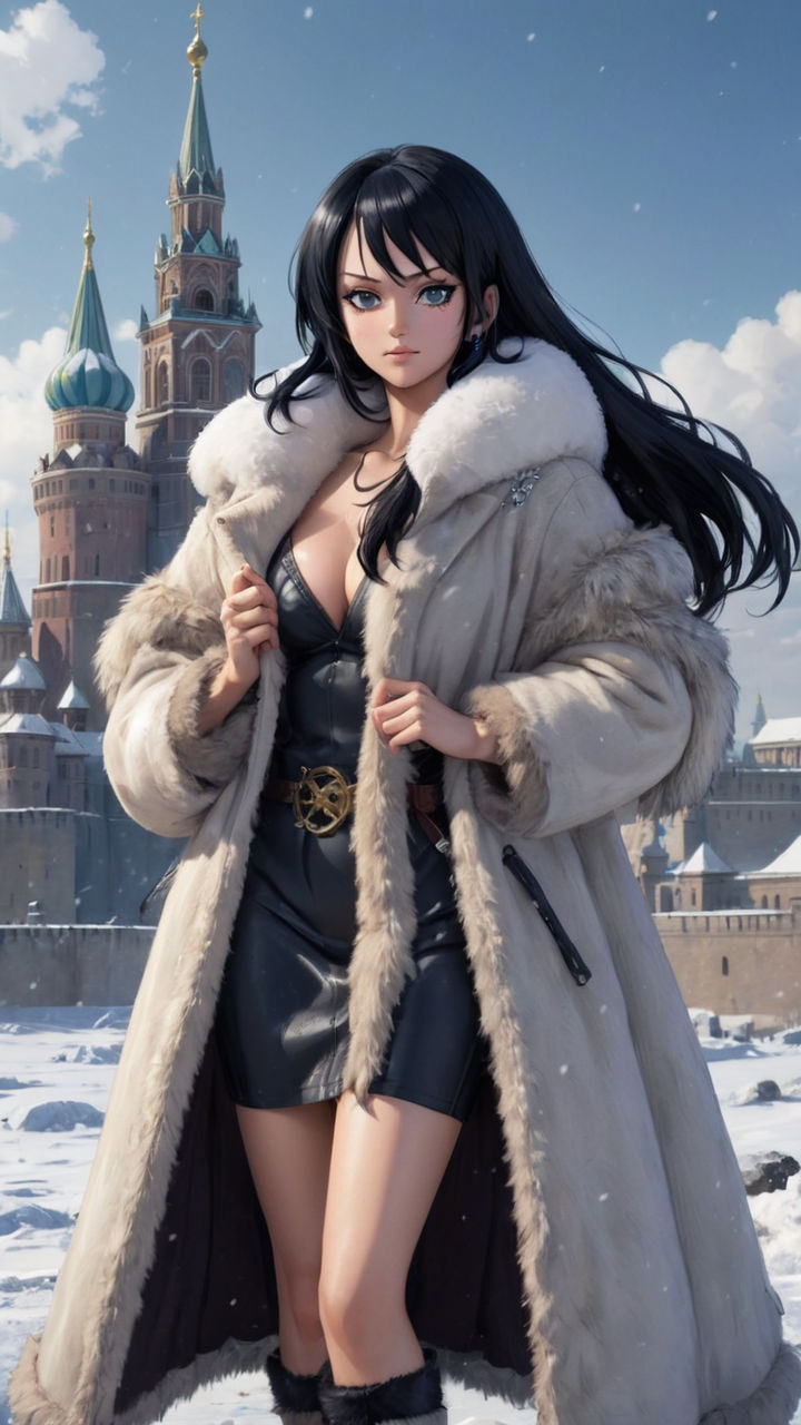 Nico Robin with huge boobs from One Piece